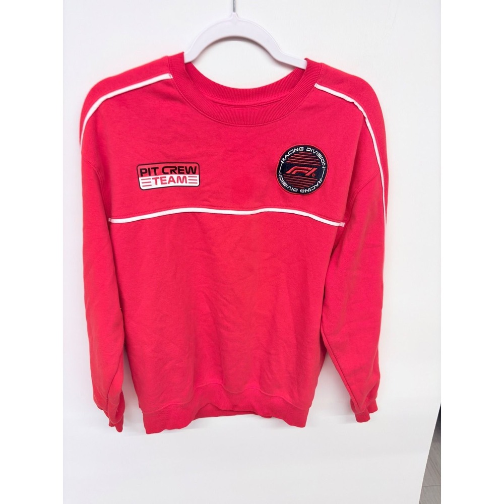 Formula 1 Motorcore Sweatshirt Mens Medium Red Racing Pit Crew Team Blokecore